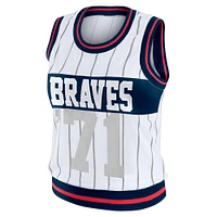 Women's WEAR by Erin Andrews  White Atlanta Braves Sporty Tank Top