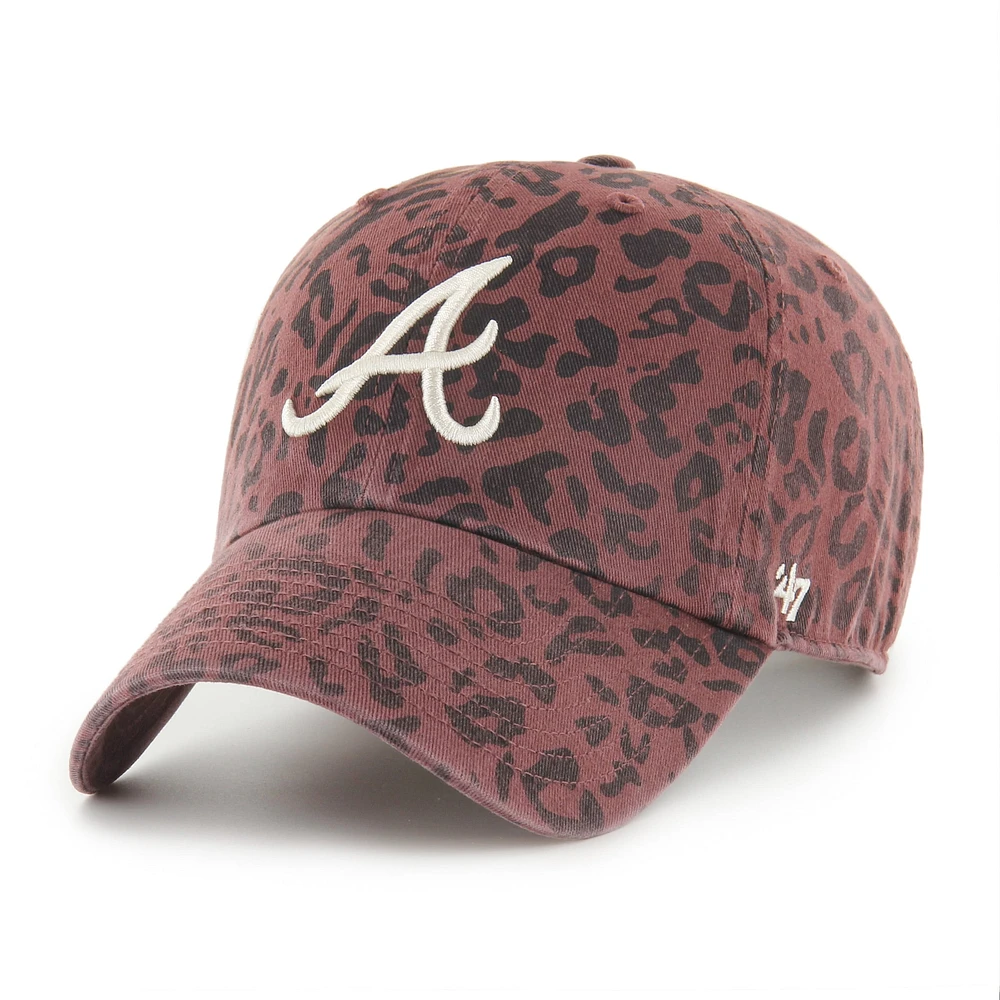 Women's '47 Brown Atlanta Braves Tawny Clean Up Adjustable Hat