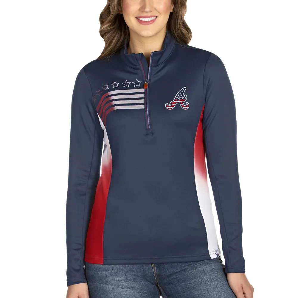 Antigua Women's Atlanta Braves Red Protect Jacket