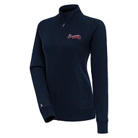 Women's Antigua  Navy Atlanta Braves Victory Full-Zip Jacket