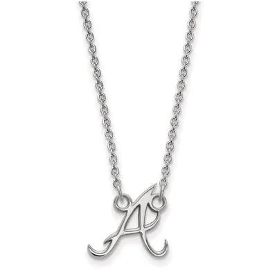 Atlanta Braves Women's Small Logo Sterling Silver Pendant Necklace