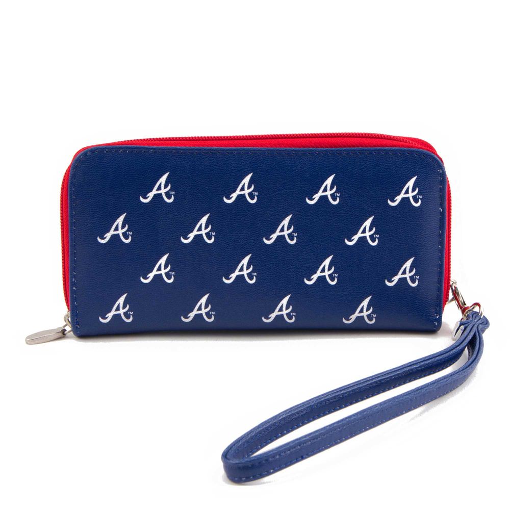 Women's Atlanta Braves Zip-Around Wristlet Wallet