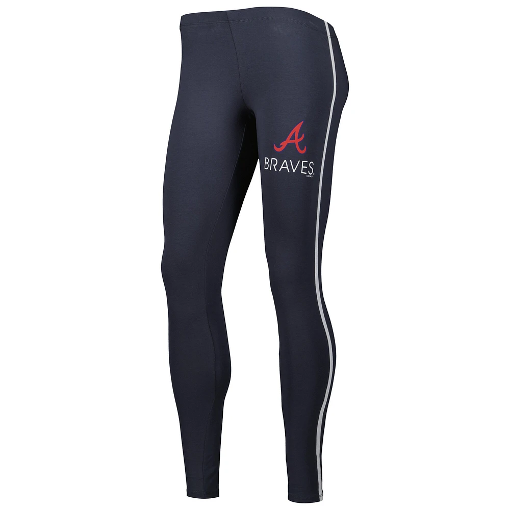 Concepts Sport Ensemble de nuit avec t-shirt et legging Atlanta Braves Sonata anthracite/blanc pour femme