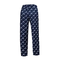 COL BRAVES NAVY GAUGE KNIT LS TOP & PANT SET BEDLADSLP