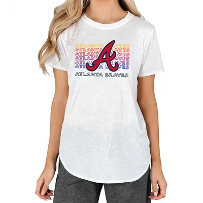 Atlanta Braves Concepts Sport Women's Gable Knit T-Shirt - White