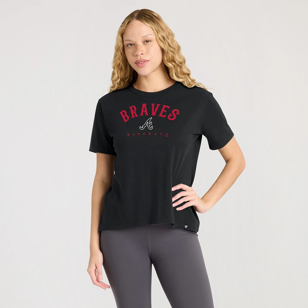 Women's Fanatics  Black Atlanta Braves Home Run Legacy T-Shirt