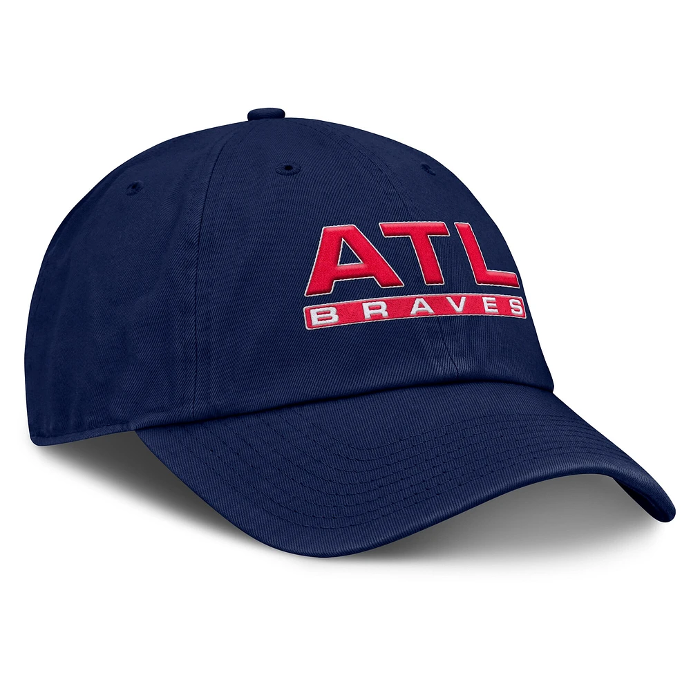 Women's Fanatics Navy Atlanta Braves Fly Out Adjustable Hat