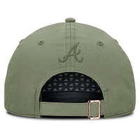 Casquette ajustable non structurée à 5 panneaux Afterhouse d'Atlanta Braves pour femmes Fanatics Olive