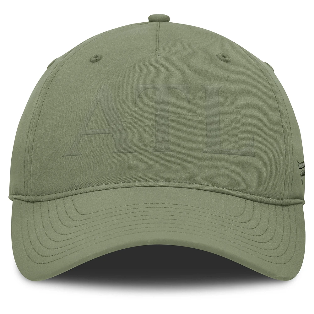 Women's Fanatics Olive Atlanta Braves Afterhouse 5-Panel Unstructured Adjustable Hat