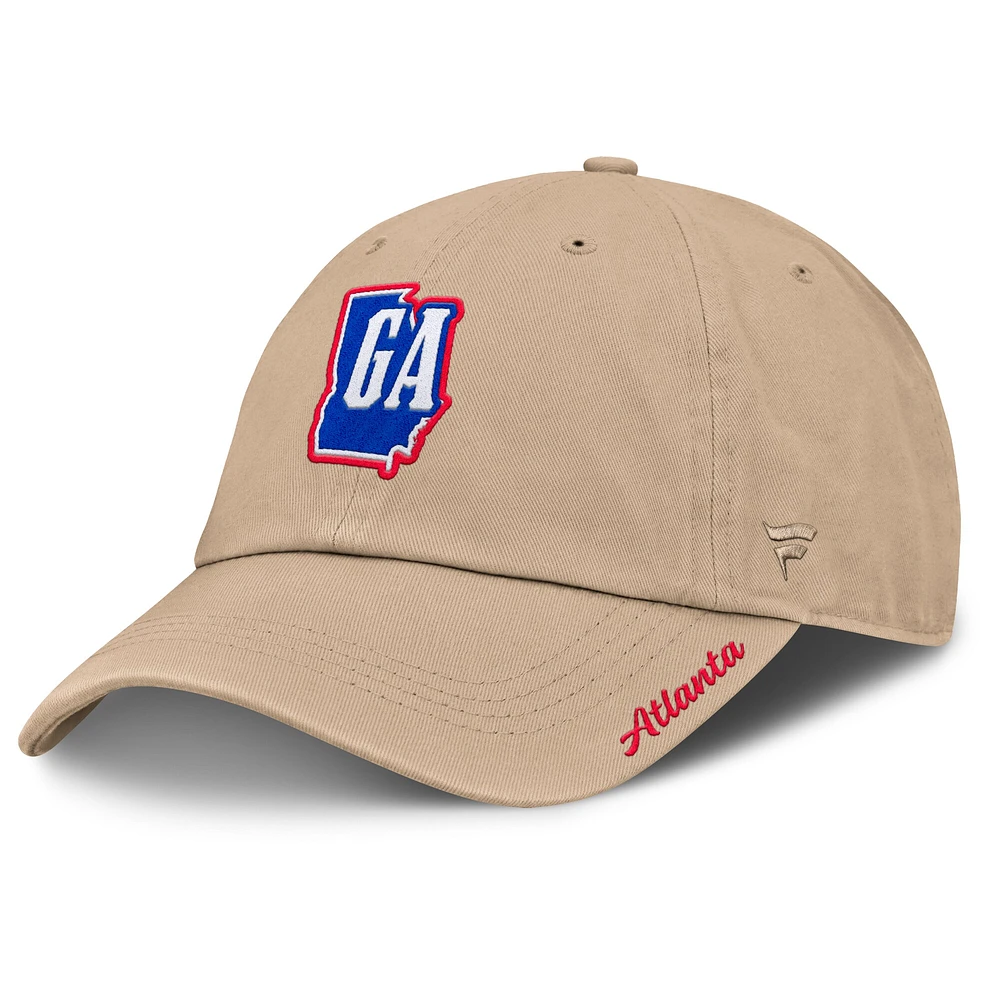 Casquette ajustable Fanatics Tan Atlanta Braves Cooperstown Collection pour femmes