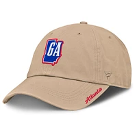 Casquette ajustable Fanatics Tan Atlanta Braves Cooperstown Collection pour femmes