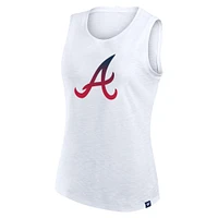 Débardeur blanc Activate Slub pour femme des Braves d'Atlanta Fanatics