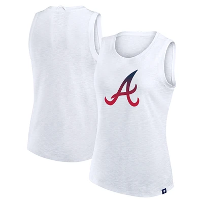 Débardeur blanc Activate Slub pour femme des Braves d'Atlanta Fanatics