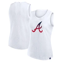 Débardeur blanc Activate Slub pour femme des Braves d'Atlanta Fanatics