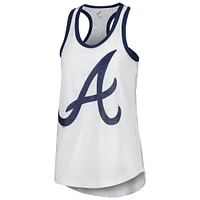 Women's G-III 4Her by Carl Banks White Atlanta Braves Tater Tank Top