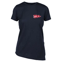 Women's Levelwear Navy Atlanta Braves Birch Rafters T-Shirt