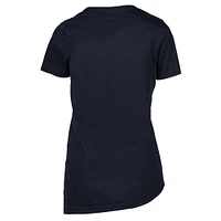 Women's Levelwear Navy Atlanta Braves Birch Rafters T-Shirt
