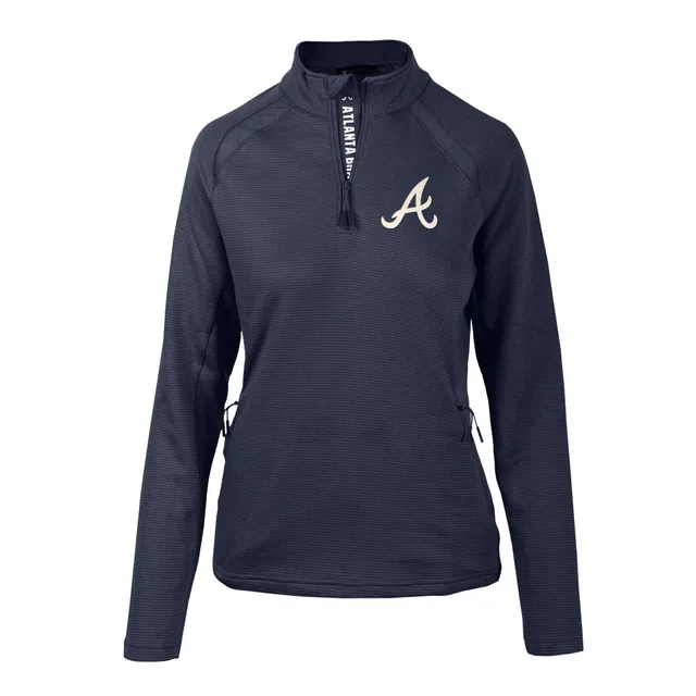 Vineyard Vines Men's Vineyard Vines Navy Atlanta Braves Shep Shirt  Quarter-Zip Sweatshirt