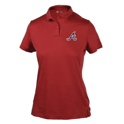 Lids Atlanta Braves Women's Plus Pop Fashion Button-Up Jersey - Black/Red