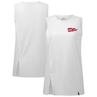 Women's Levelwear  White Atlanta Braves Influx Rafters Tank Top