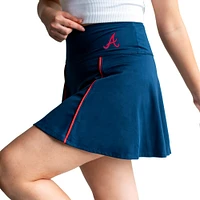 Jupe-short Colleen Lusso pour femmes, bleu marine, Atlanta Braves