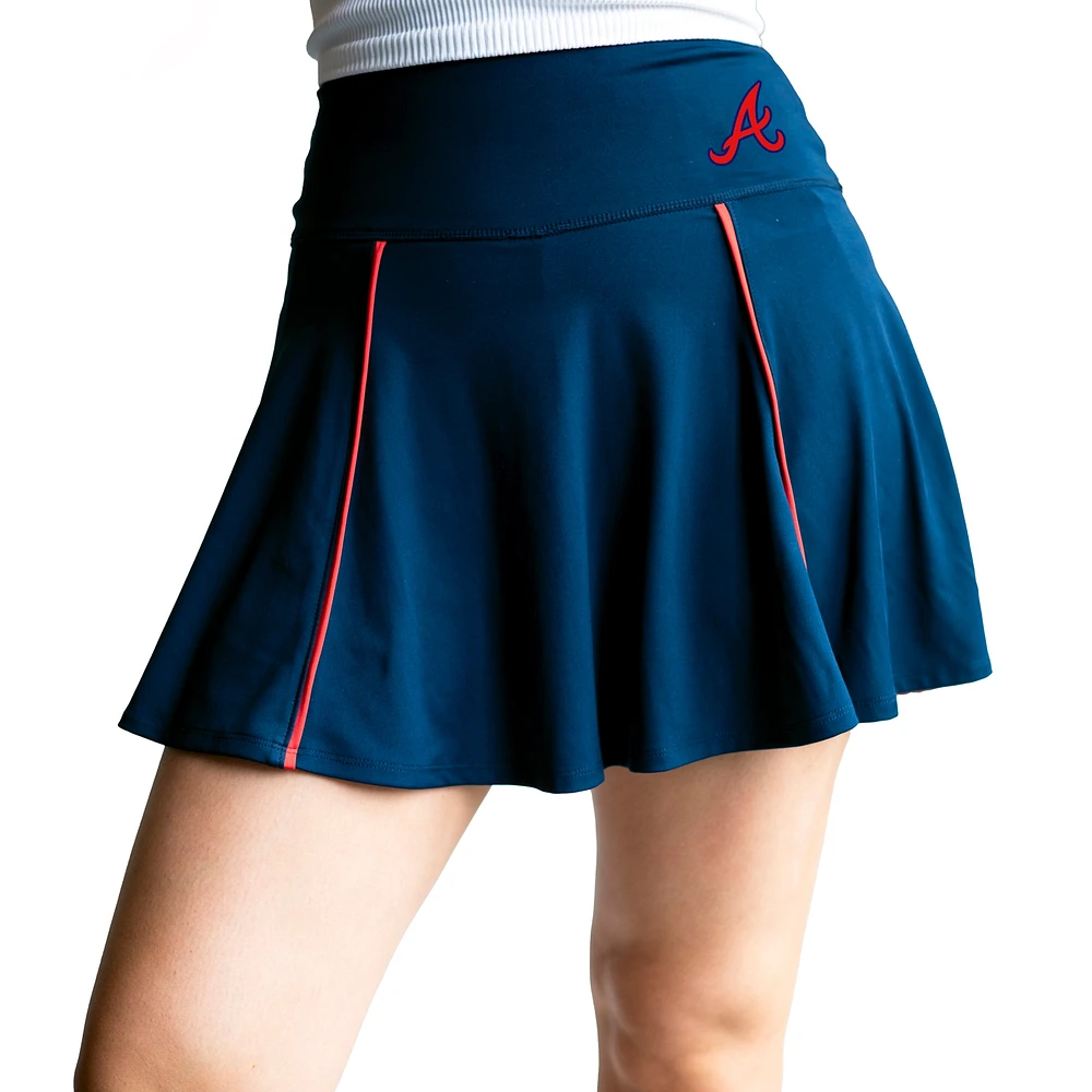 Women's Lusso Navy Atlanta Braves Colleen Skort