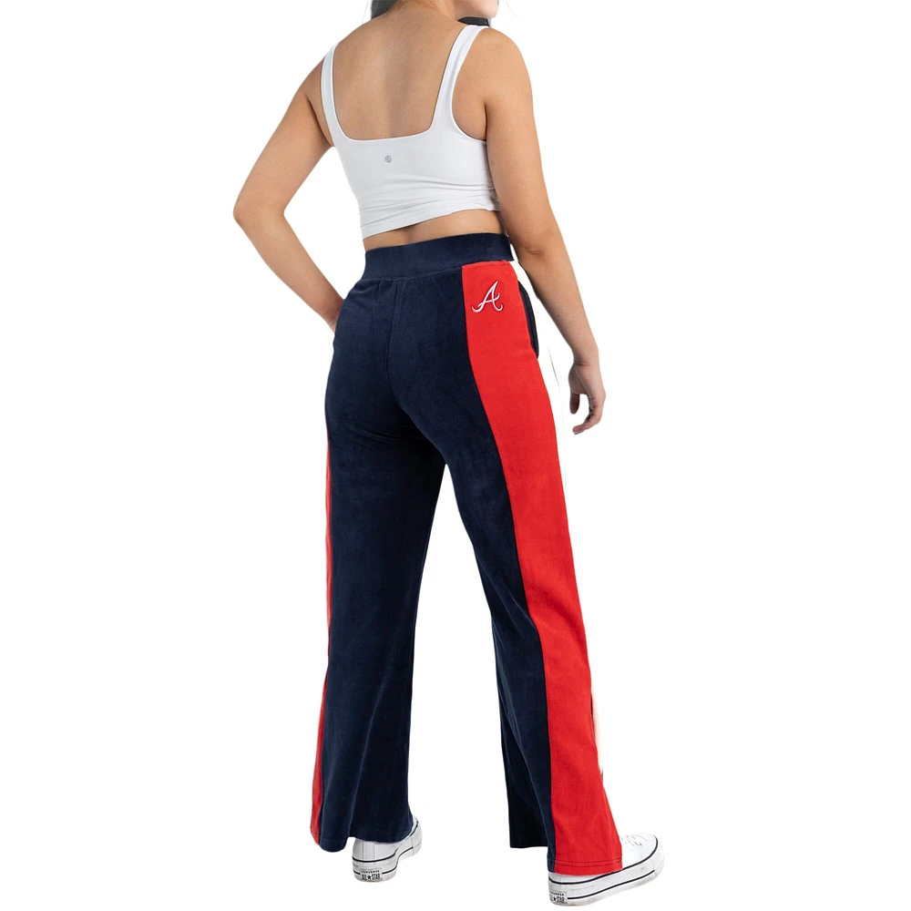 Pantalon Nova des Braves d'Atlanta Lusso bleu marine pour femmes