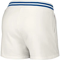 Women's Lusso  White Atlanta Braves Maeg Tri-Blend Pocket Shorts