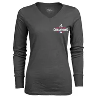 Majestic Threads Women's Majestic Threads Charcoal Atlanta Braves