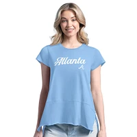 T-shirt bleu clair Margaritaville pour femme des Braves d'Atlanta : « Gametime is Paradise »