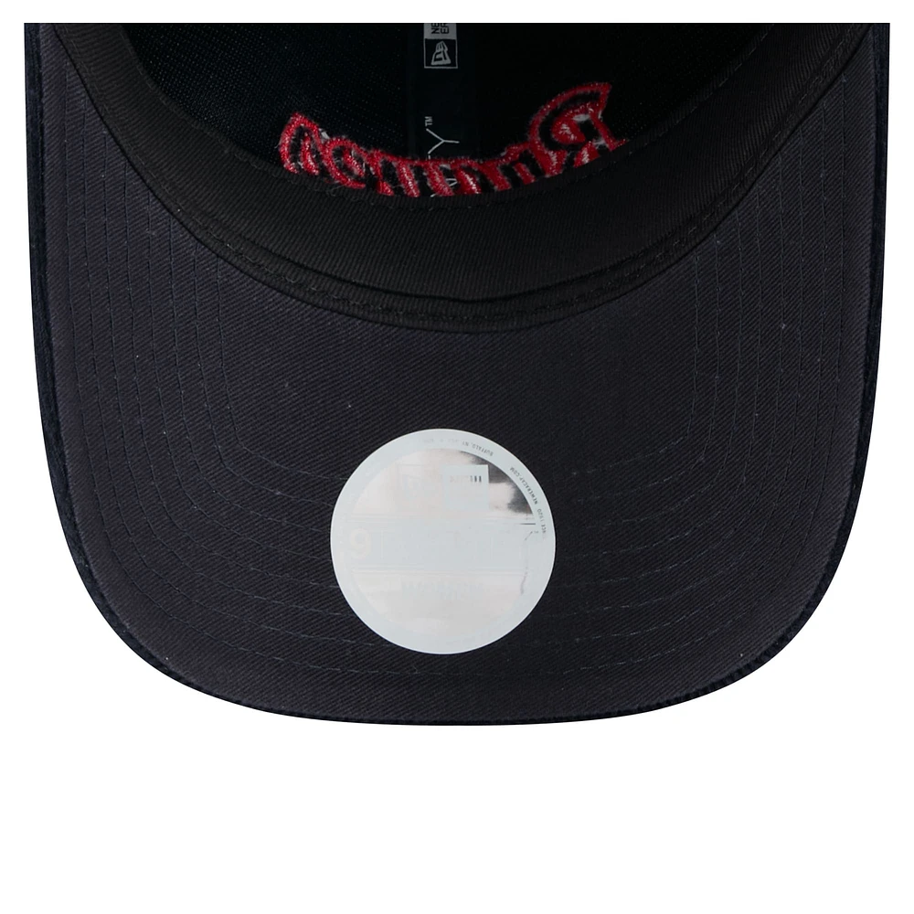Women's New Era Navy Atlanta Braves Corduroy 9TWENTY Adjustable Hat