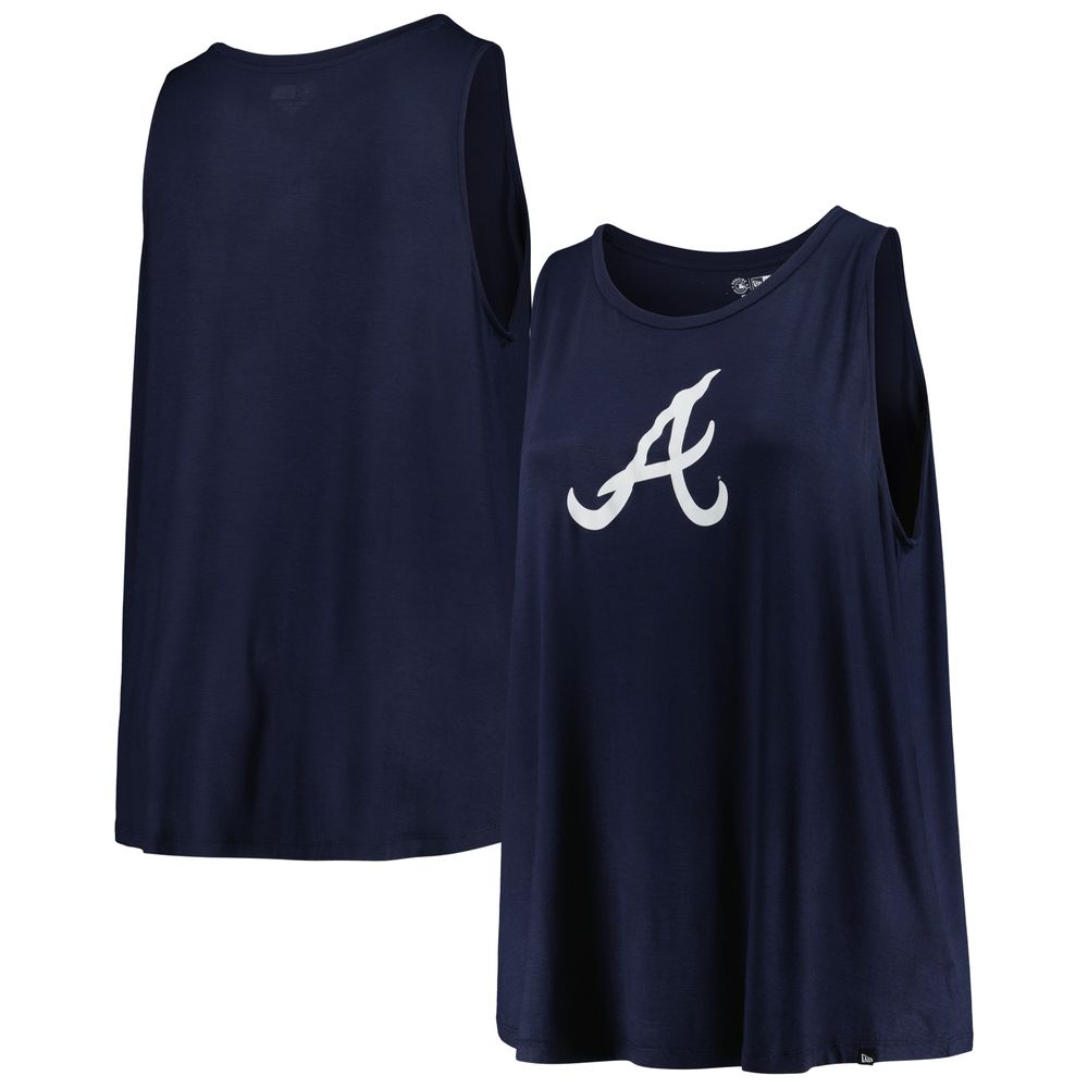 New Era Women's Atlanta Braves Navy T-Shirt