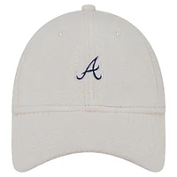 Casquette ajustable Chrome Cozy 9FORTY blanche des Braves d'Atlanta de New Era pour femme