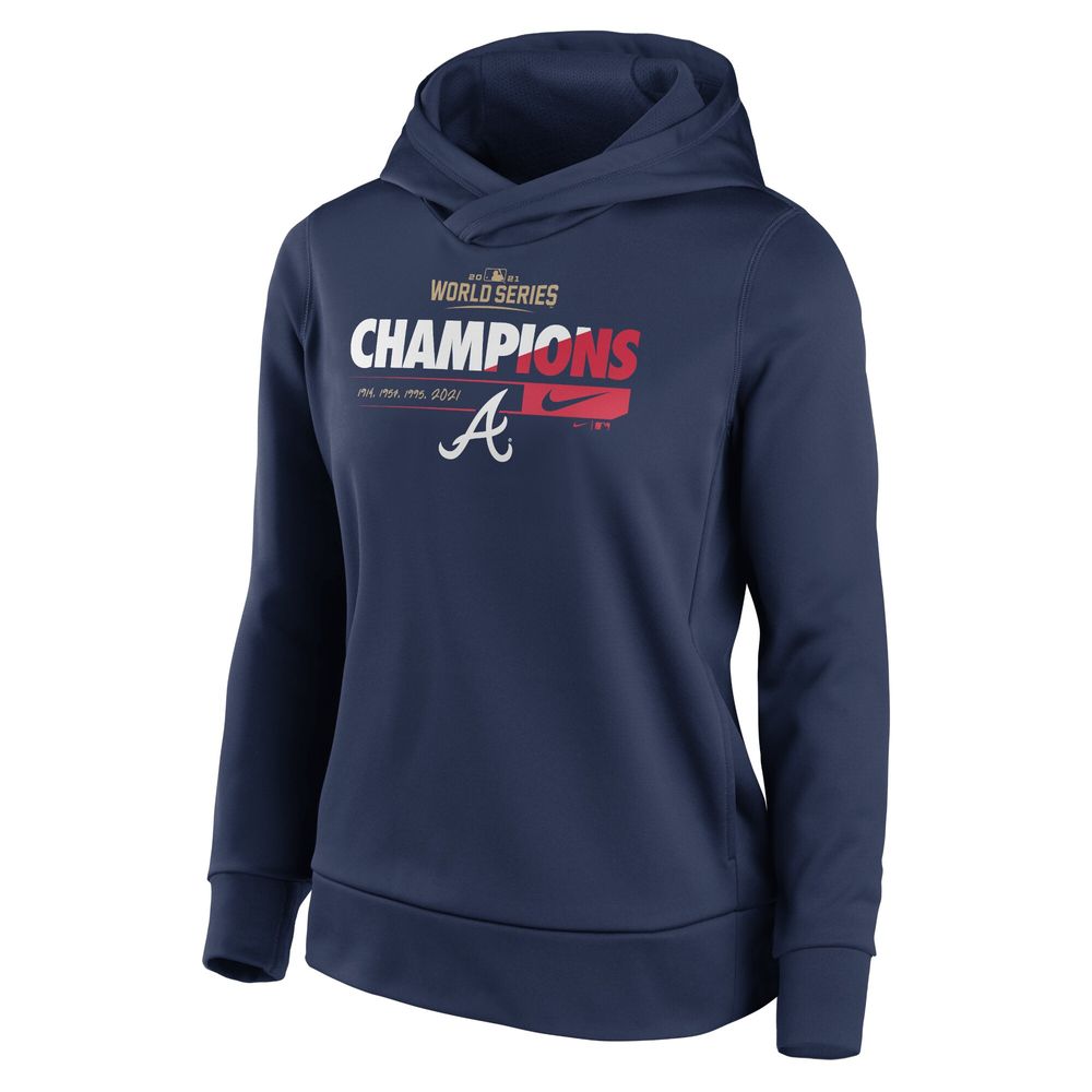 Nike Women's Nike Navy Atlanta Braves 2021 World Series Champions - Prize  Pullover Hoodie