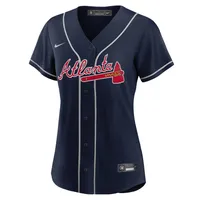 Toddler Nike Navy Atlanta Braves Alternate Replica Team Jersey