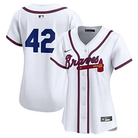 Women's Nike  White Atlanta Braves 2024 Jackie Robinson Day Home Limited Jersey