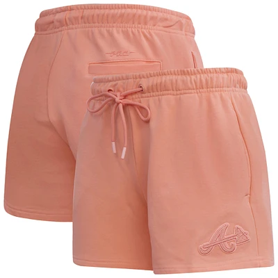 Short en polaire neutre rose Pro Standard des Braves d'Atlanta pour femmes