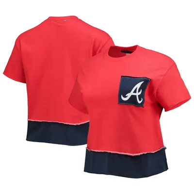 Atlanta Braves Refried Apparel Women's Cropped T-Shirt - Red
