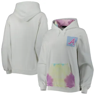 Houston Astros Refried Apparel Women's Tie-Dye Pullover Hoodie - White