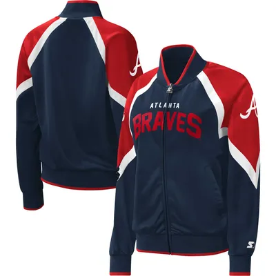 Atlanta Braves Royal Lightweight Satin Jacket