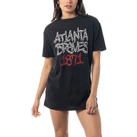 Robe t-shirt The Wild Collective Atlanta Braves noire pour femme