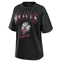 Women's WEAR by Erin Andrews  Charcoal Atlanta Braves Boyfriend T-Shirt