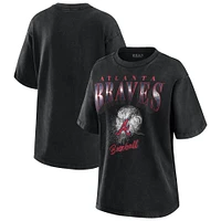 Women's WEAR by Erin Andrews  Charcoal Atlanta Braves Boyfriend T-Shirt