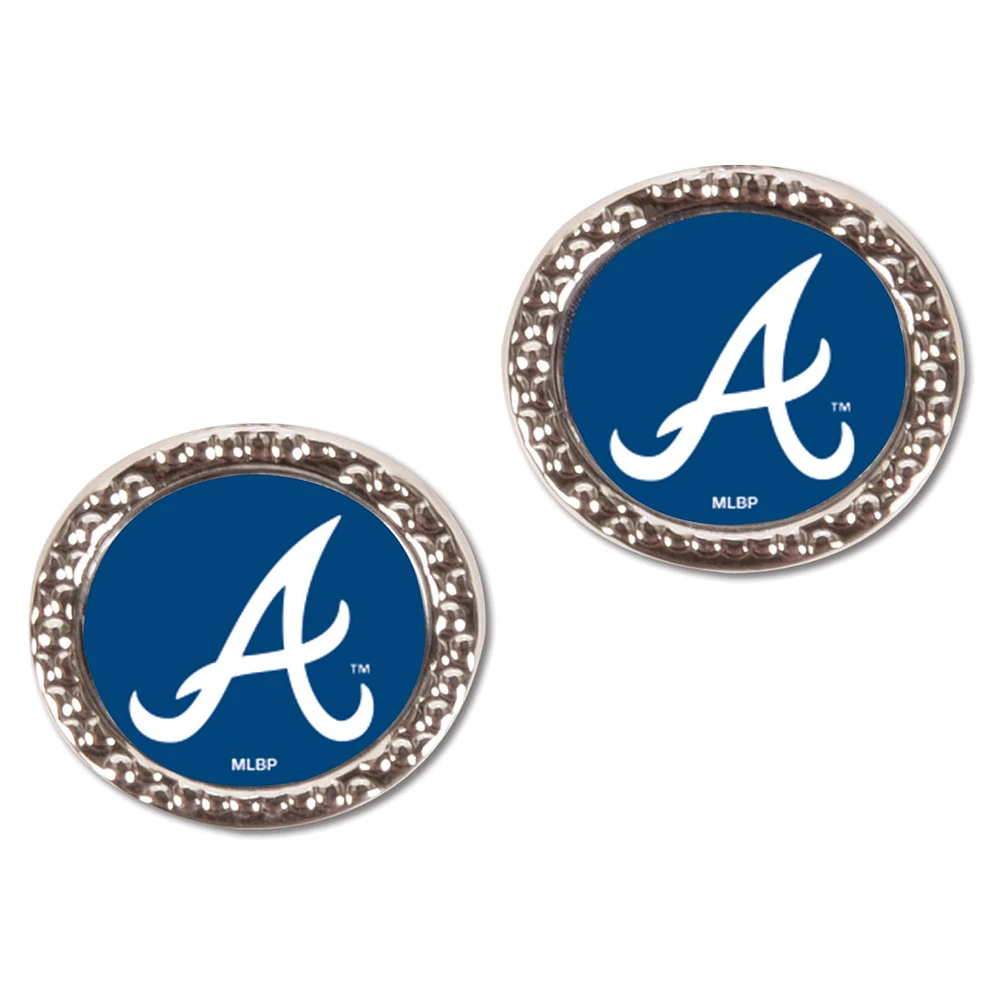 Boucles d'oreilles à tige ronde WinCraft Atlanta Braves pour femme