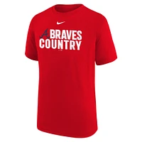 Youth Nike  Red Atlanta Braves Local Legend T-Shirt