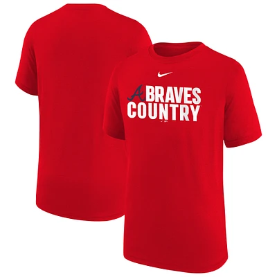 Youth Nike  Red Atlanta Braves Local Legend T-Shirt