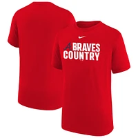 Youth Nike  Red Atlanta Braves Local Legend T-Shirt