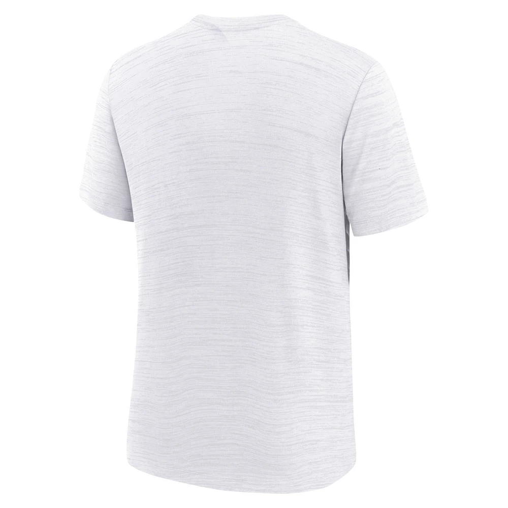 T-shirt Nike blanc Atlanta Braves Authentic Collection City Connect Velocity Performance pour jeunes