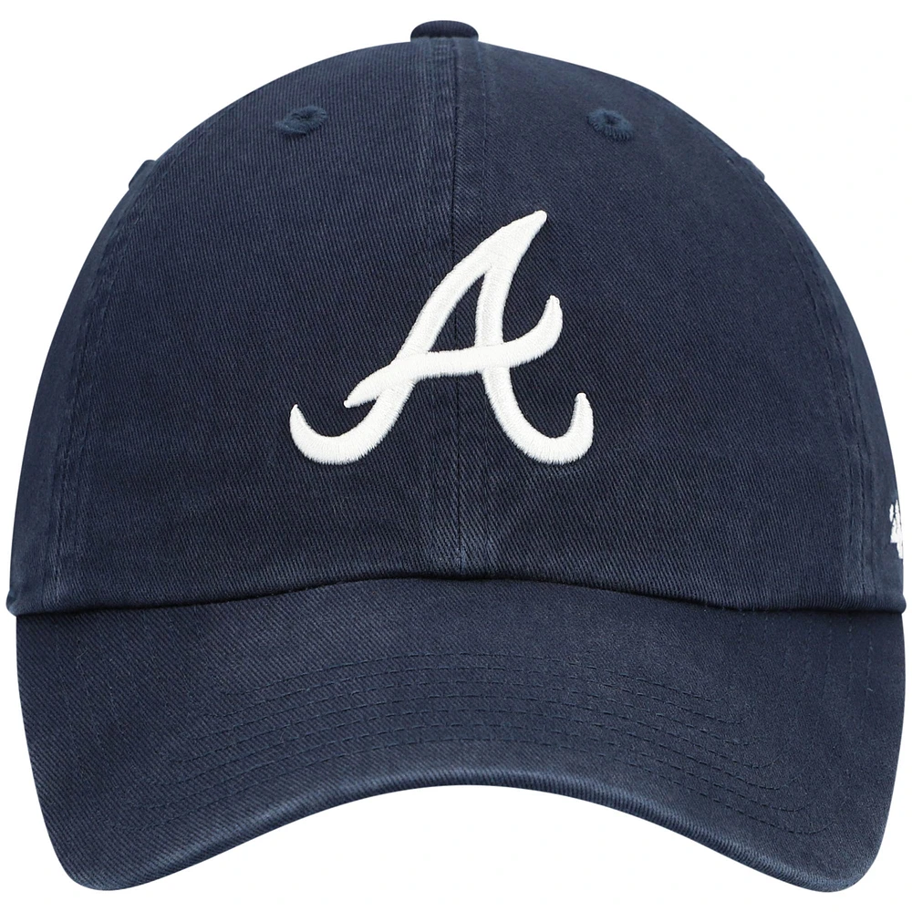 Casquette ajustable avec logo de l'équipe Atlanta Braves '47 bleu marine pour jeune