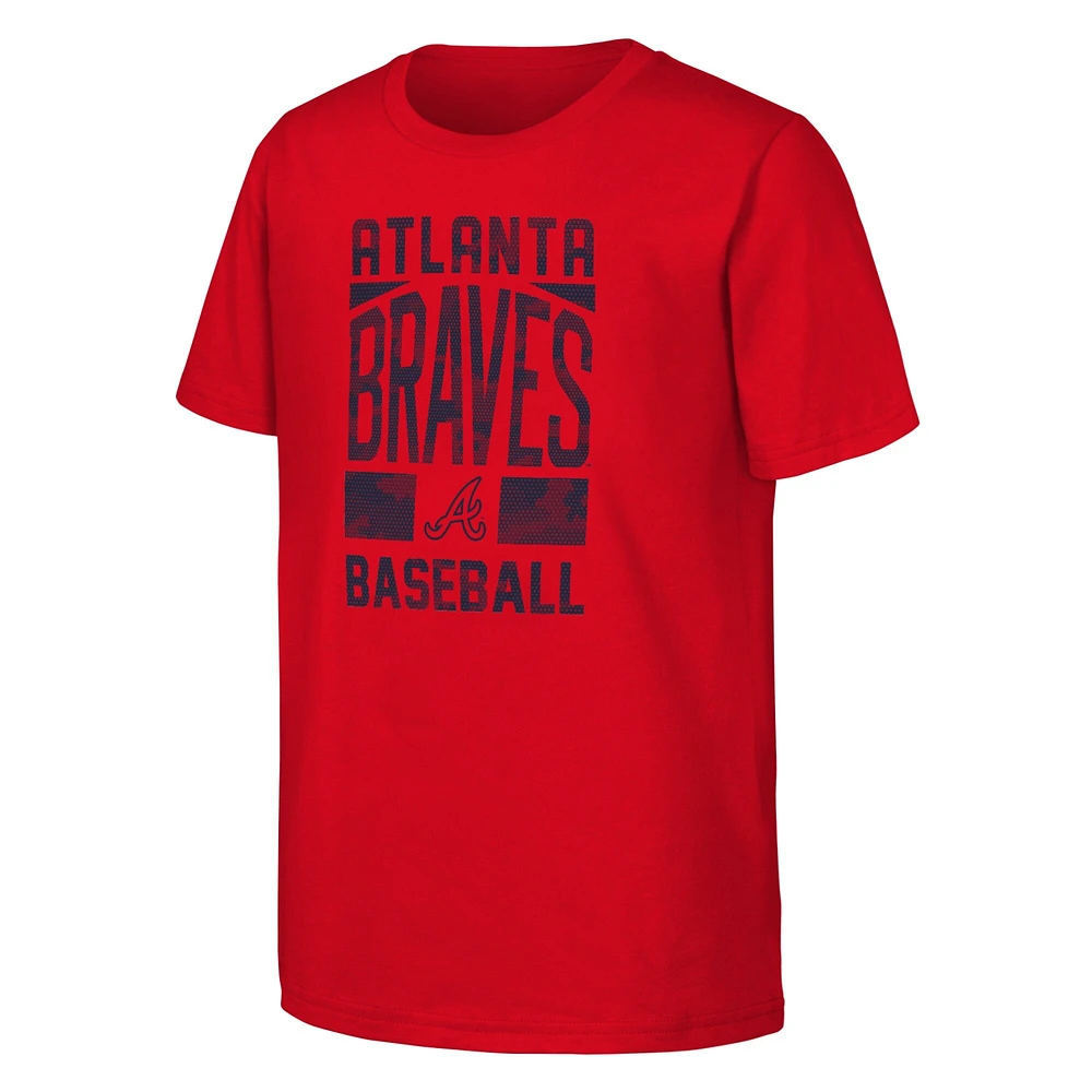 T-shirt rouge pour jeunes fanatiques des Atlanta Braves Season Ticket